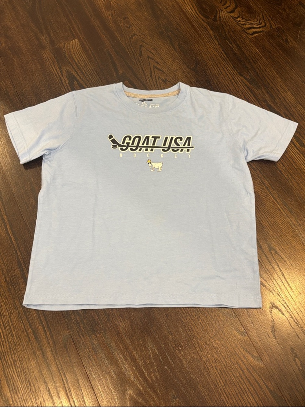 GOAT USA Boys’ Light Blue Hockey Tee Size Large